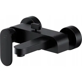 Vodovodní baterie Cersanit Crea, nástěnná sprchová-vanová baterie, černá, S951-307