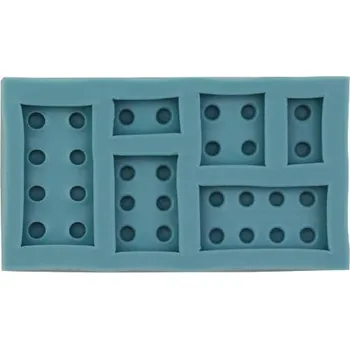 Forma na pečení Cakesicq Silikonová formička lego kostky modrá