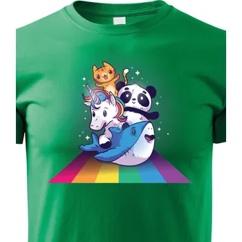 Chlapecké tričko Dětské triko Zvířátka, Barva Zelená, Velikost 110 cm/4 roky, Canvas Dětské tričko Bezvatriko.cz 1099