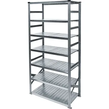Dílenský regál Wexta Kovový policový regál, 2500x1650x800 mm, 7 polic, základní