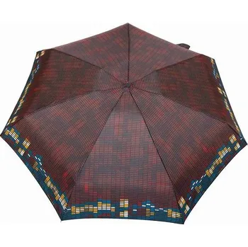 Deštník Skládací deštník střední Ekvalizér, tmavě červená