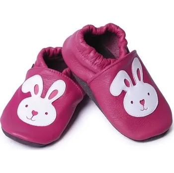 Capáčky Afelo Kožené capáčky dětské, Afelo, zajíček na malinové vel. 4-5 let Varianta: 4 - 5 let