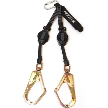 Úvazek ROOFIX eq Dvojitý samonavíjecí zachycovač pádu 2x M53SW [2 m] Příslušenství: včetně D spony