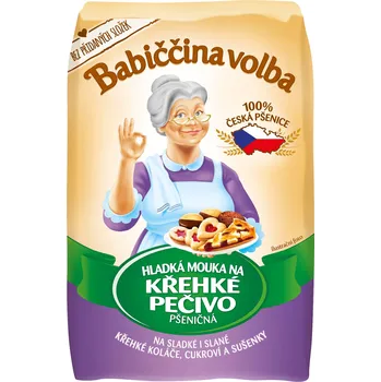 Mouka Babiččina volba Pšeničná hladká mouka na křehké pečivo 4x 1 kg