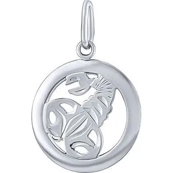 Přívěsek Stříbrný přívěsek znamení zvěrokruhu Štír - kulatý SILVEGOB10283S11