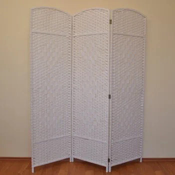 Paraván Provázkový PARAVAN třídílný barva bílá