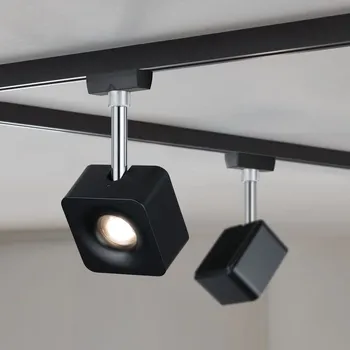 Bodové svítidlo Paulmann 96923 Cube, spot pro Urail system, 1x8W LED 2700K stmívatelné, matná černá