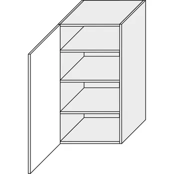 Kuchyňská skříňka ArtExt Kuchyňská skříňka horní, W4 / 50 Rimini Barva korpusu: Grey