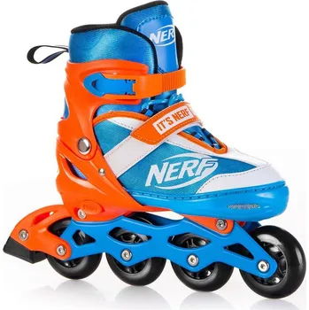 Kolečkové brusle Spokey Hasbro Strive Nerf Carbon modré/oranžové 33-37
