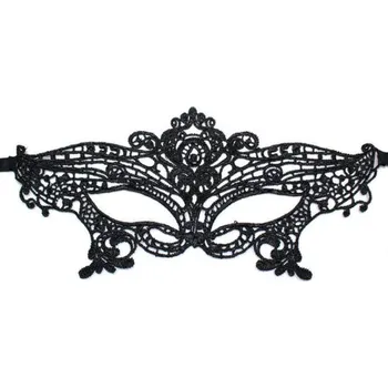 Karnevalová maska Amparo Miranda® Černá sexy krajková škraboška SF44282