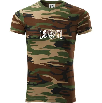 Narozeninový motiv - znak - 1971 - Army CAMOUFLAGE - 2XL ( Hnědý maskáč )