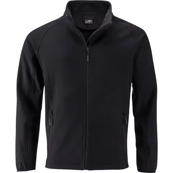 Pánská vesta Pánská Softshell bunda Promo JN1130 Barva: Černá - Černá, Velikost: L