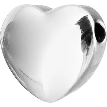 Přívěsek Šperky4U Navlékací ocelový přívěsek korálek srdíčko - PP-1027-ST