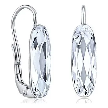 Náušnice Stříbrné náušnice se Swarovski® Crystals 15 mm čiré SILVEGOB31495