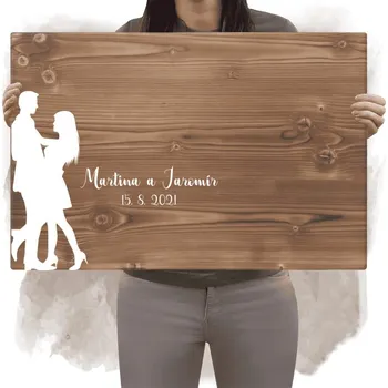 Domovní cedule Dřevěná cedule na podpisy MARTINA