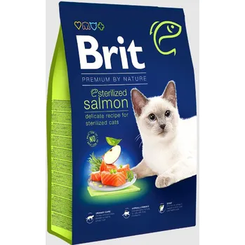 Volný čas Brit Premium Cat by Nature Sterilized Salmon 16 kg