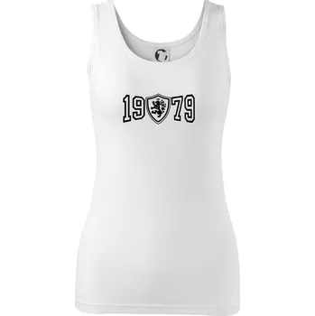 Dámské tričko Narozeninový motiv - znak - 1979 - Dámské tílko - XS ( Bílá )