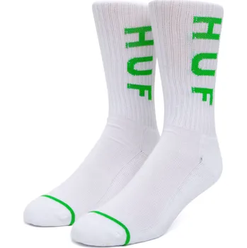 Pánské ponožky huf Ponožky og logo crew socks white/green