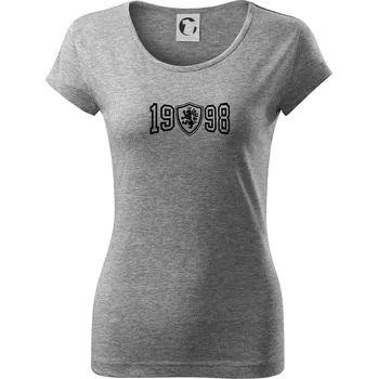 Dámské tričko Narozeninový motiv - znak - 1998 - Dámské triko Pure - XS ( Tmavě šedý melír )