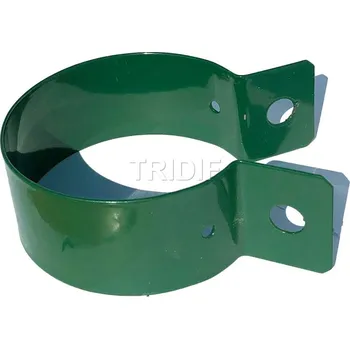 Příslušenství pro plot Objímka koncová ke sloupku / zelená / průměr 60 mm/ včetně šroubku a matky