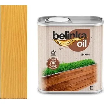 Olej na dřevo Belinka OIL DECKING (pro zahradní nábytek a terasy) 201 Přírodní Velikosti balení Tmely: 0,75 L + dárek k objednávce nad 1000Kč