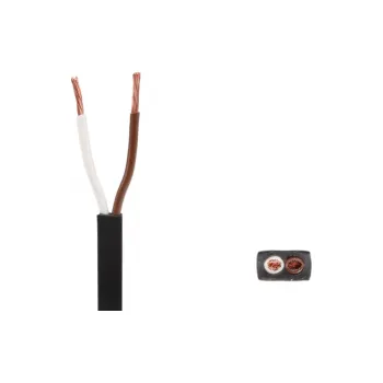 elektrický kabel Kabel 2x0,75 mm2 plochý 5,7x3,6 mm pro spojky QS75 (Aspöck), metráž