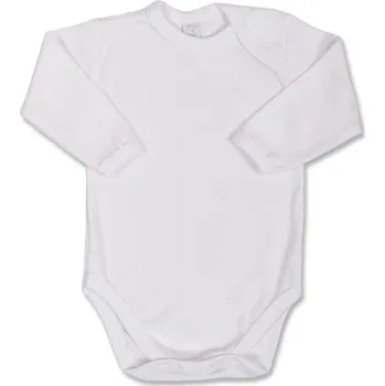 Kojenecký body Kojenecké body s dlouhým rukávem Bobas Fashion bílé, vel. 74 (6-9m)