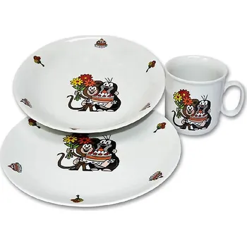 Stolování Thun 1794 Dětská jídelní souprava KRTEK S DORTEM, porcelán