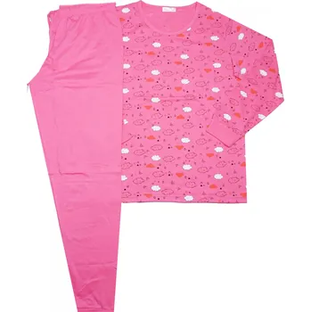 Dámské pyžamo DÁMSKÉ PYŽAMO tm.růžové Valerie DK2036