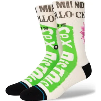 Pánská móda stance Ponožky bollocks crew socks off white