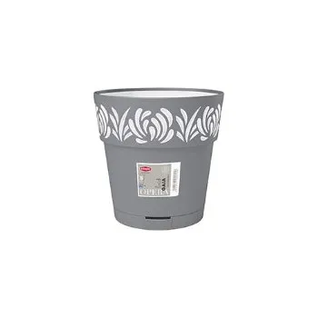 Květináč Samozavlažovací květináč GAIA 15 sv. šedá