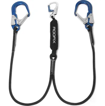 Lano ROOFIX eq Dvojitý lanyard 2x M53AL – tlumič pádu – M41AL