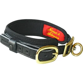 Obojek pro psa Niggeloh Barvářsky obojek s obrtlíkem DeLuxe černý Obvod krku: 25 - 30 cm