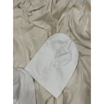 Kojenecká čepice Jarní párová čepička s vyšitím pro mámu a dítě Barva čepičky: Bílá, Velikost čepičky: 35-40cm ( 0-5 měsíců )