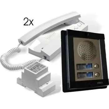 ART 8K2BL - sada domovního telefonu pro 2 účastníky - zapuštěná montáž černého tabla