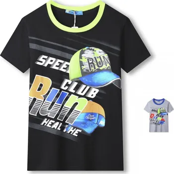 Chlapecké tričko KUGO CHLAPECKÉ TRIČKO "CAPS" Barva: šedá, Velikost: 146