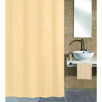 Sprchový závěs Kleine Wolke Kito 4937202305 natur béžová 180 x 200 cm, sprchový závěs, bez kroužků