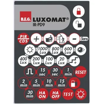 Pohybové čidlo B.E.G. Dálkový ovladač IR-PD9 LUXOMAT 92201