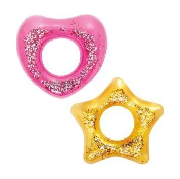 Nafukovací kruh Kruh nafukovací 91cm se třpytkami 2 druhy