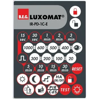 Pohybové čidlo B.E.G. Dálkový ovladač IR-PD-1C-E LUXOMAT 92077