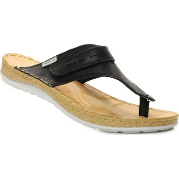 Dámské pantofle ORTO PLUS 4081-60V černé, dámské žabky