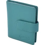 Kožené pouzdro na karty modrozelené - velká kapacita Nivasaža N161