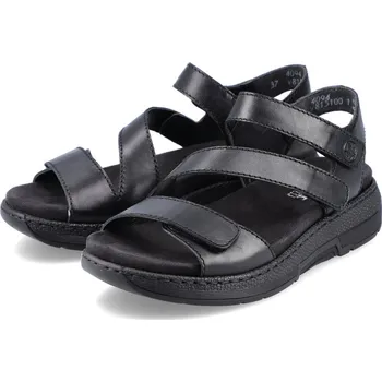 Dámské sandále Kožené sandálky V8151-00 Rieker černé Barva: schwarz, Velikost: 36