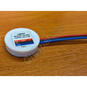 Ovladač světel LED4est Dotykový stmívač do nábytku - 33mm L4ETD7H