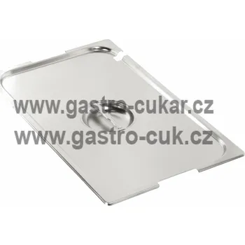 GASTRONORM Víko GN 1/4 nerez, výsek pro naběračku a ucha