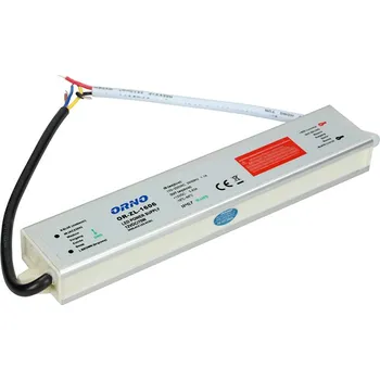 modulární přístroj a rozvaděč ORNO DE LED 70W - Vodotěsný elektronický spínaný zdroj 230V / 12V - 5,83A, max. 70W, IP67
