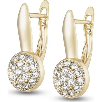 Náušnice biju Pozlacené náušnice 14k s osazením zirkonů 1002258