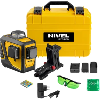 Měřící laser Nivel System NIVCL3D-G 1x 2,6 Ah + nabíječka + kufr