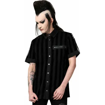 Pánská košile košile pánská KILLSTAR - Wastelands Button-Up - Black - XS