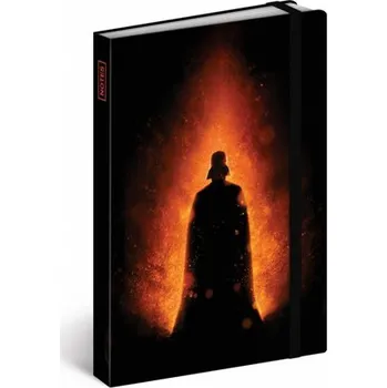 Blok Notes Star Wars – Black, linkovaný, 10,5 x 15,8 cm